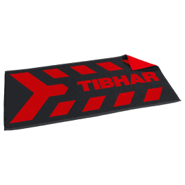 TIBHAR Toalla Arrow Negro/Rojo